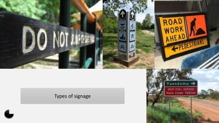 Types of signage
 