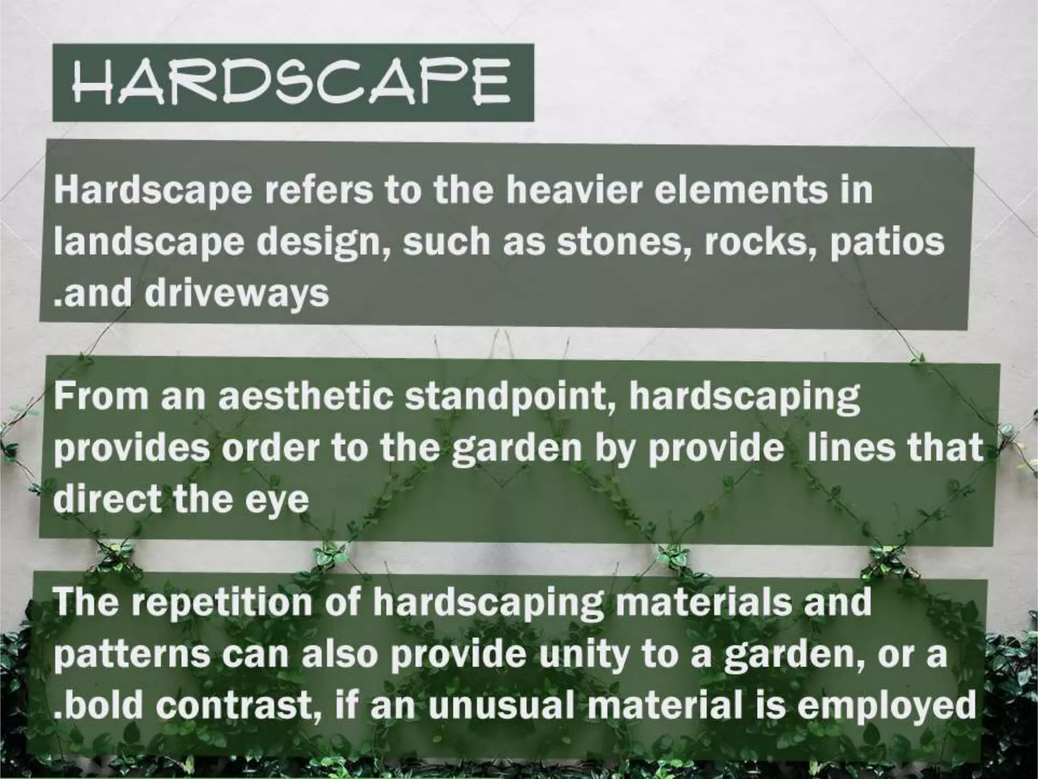 Hard & softscape