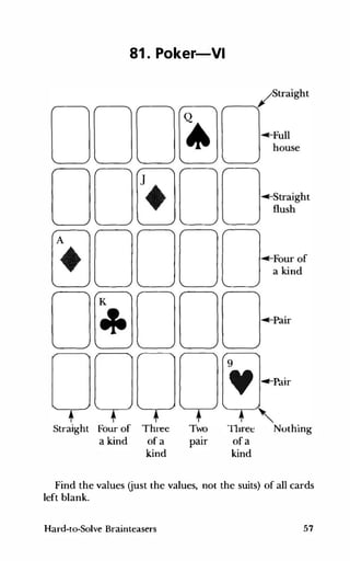 Hard To Solve Brain Teasers Hard To Solve Brain Teasers