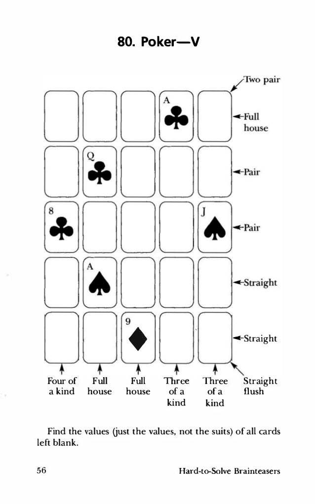 Printable Hard Brain Teasers