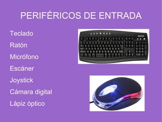 - Periféricos de entrada 