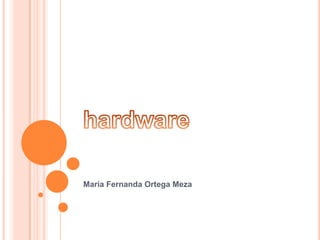 hardware María Fernanda Ortega Meza 