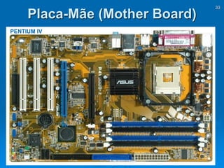 33
Placa-Mãe (Mother Board)
PENTIUM IV
 