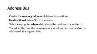 Unidirectional Computer Database Computer Architecture - Hardware - CSC IGCSE | PPTX