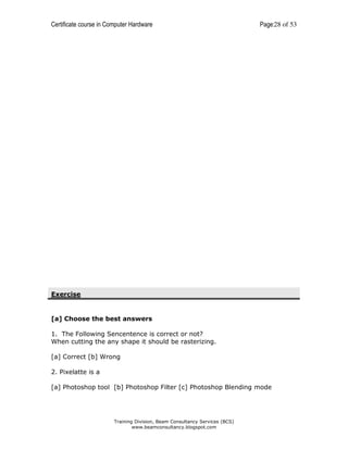 computer Hardware coursebook | PDF