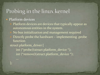 Hardware Probing in the Linux Kernel