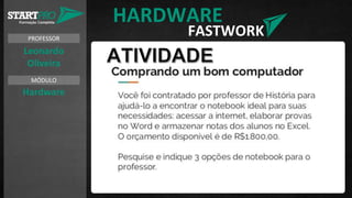 PROFESSOR
MÓDULO
Leonardo
Oliveira
Hardware
HARDWARE
FASTWORK
 