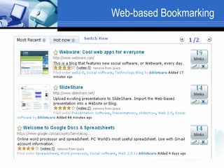 Web-based Bookmarking 