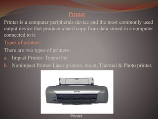 Hardware- the entire parts of a computer | PPT