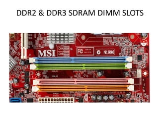DDR2 & DDR3 SDRAM DIMM SLOTS
 