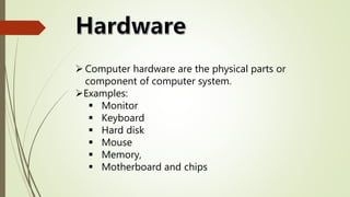 Hardware and Software, What is difference between Hardware and Software ...