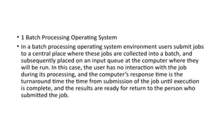 Comprehensive Overview of Computer Hardware, Software, and Operating ...