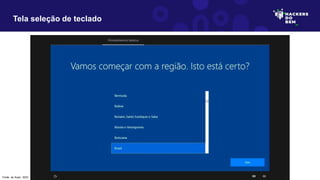 Tela seleção de teclado
Fonte: do Autor, 2023
 