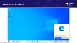 Windows 10 instalado!
Fonte: do Autor, 2023
 