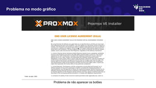 Problema no modo gráfico
Problema de não aparecer os botões
Fonte: do autor, 2023
 