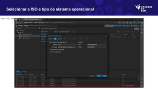 Selecionar a ISO e tipo de sistema operacional
Fonte: do autor, 2023
 