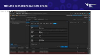 Resumo da máquina que será criada
Fonte: do autor, 2023
 