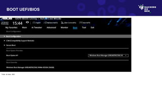 BOOT UEFI/BIOS
Fonte: do Autor, 2023
 
