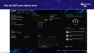 Tela da UEFI para alterar boot
Fonte: do Autor, 2023
 