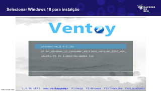 Selecionar Windows 10 para instalção
Fonte: do Autor, 2023
 