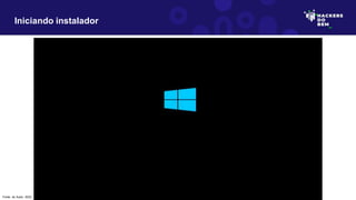 Iniciando instalador
Fonte: do Autor, 2023
 