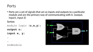 Hardware Description Language - Introduction to Verilog | PPTX