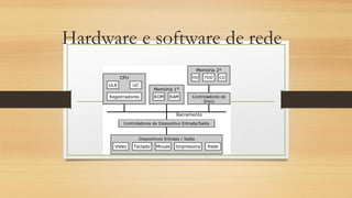 Hardware e software de rede
 