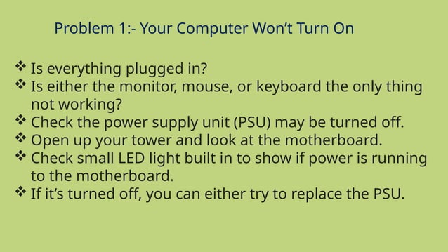 HARDWARE FAULTS IN COMPUTER SYSTEM EXPpptx | PPTX