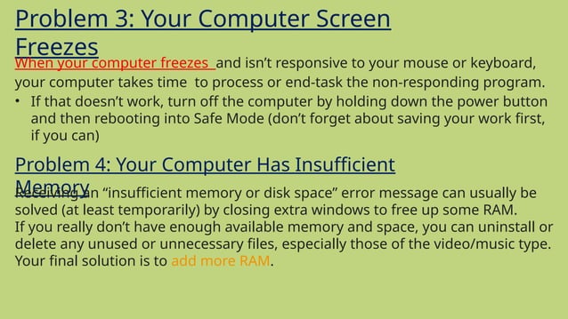 HARDWARE FAULTS IN COMPUTER SYSTEM EXPpptx | PPTX