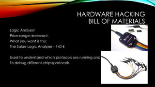 Hardware hacking 101 | PPTX