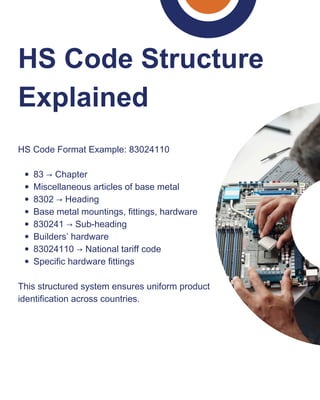 Hardware HS Code List & Import Export Trade Data Guide | PDF