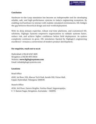 Hardware In Loop Simulation From Digilogic Systems | PDF