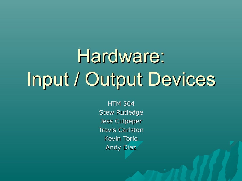 Hardware io device
