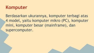 Kampitor Rasmi Hardware komputer dalam SIM | PPTX