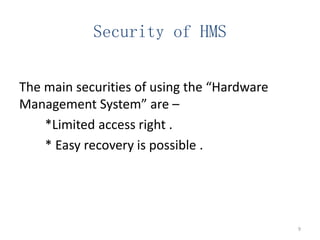 Hardware management systems | PPTX