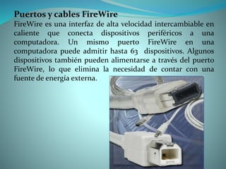Puertos y conectores de vídeo
Un puerto de vídeo conecta un cable de monitor a una
computadora. Existen varios tipos de pu...