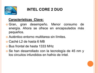 PROCESADORES INTEL CORE