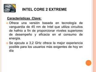PROCESADORES INTEL CORE