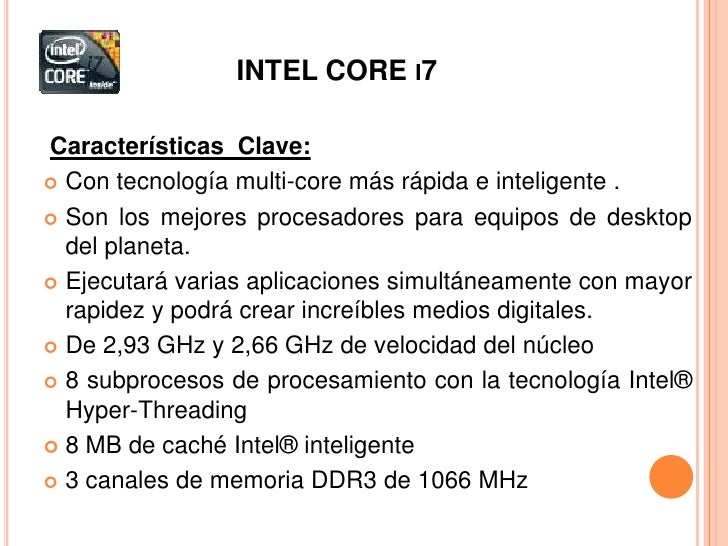 Resultado de imagen para intel core  i7 definicion