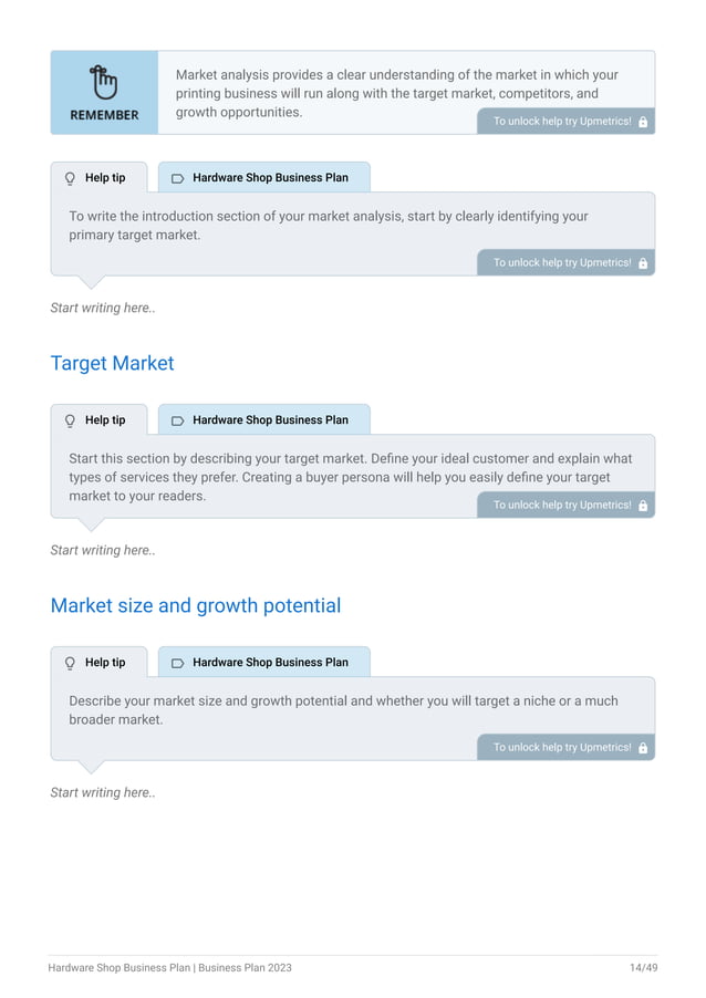 Hardware Shop Business Plan Example Pdf Business Accounting