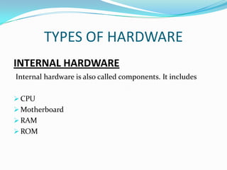 Hardware & Software | PPTX