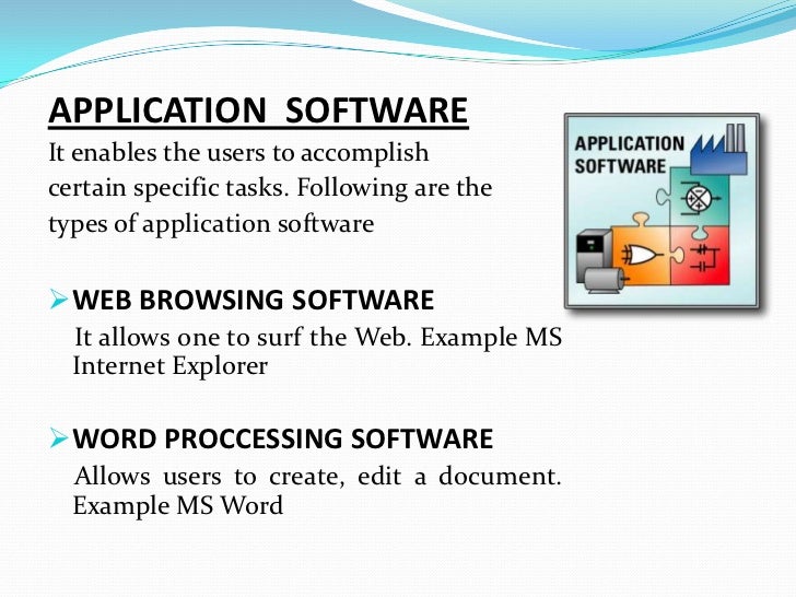 examples of application software