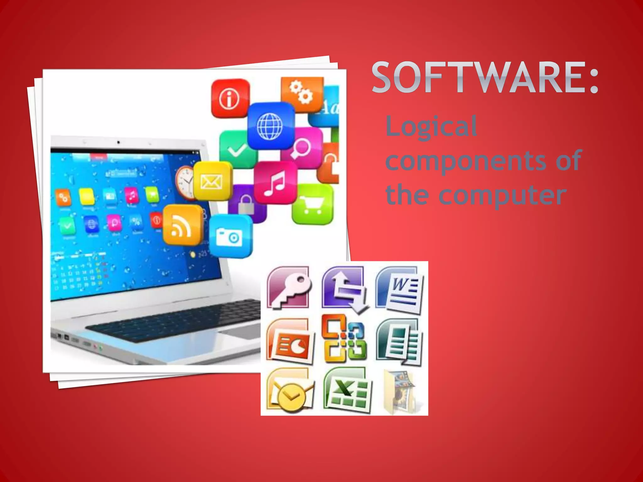 Logical
components of
the computer
 