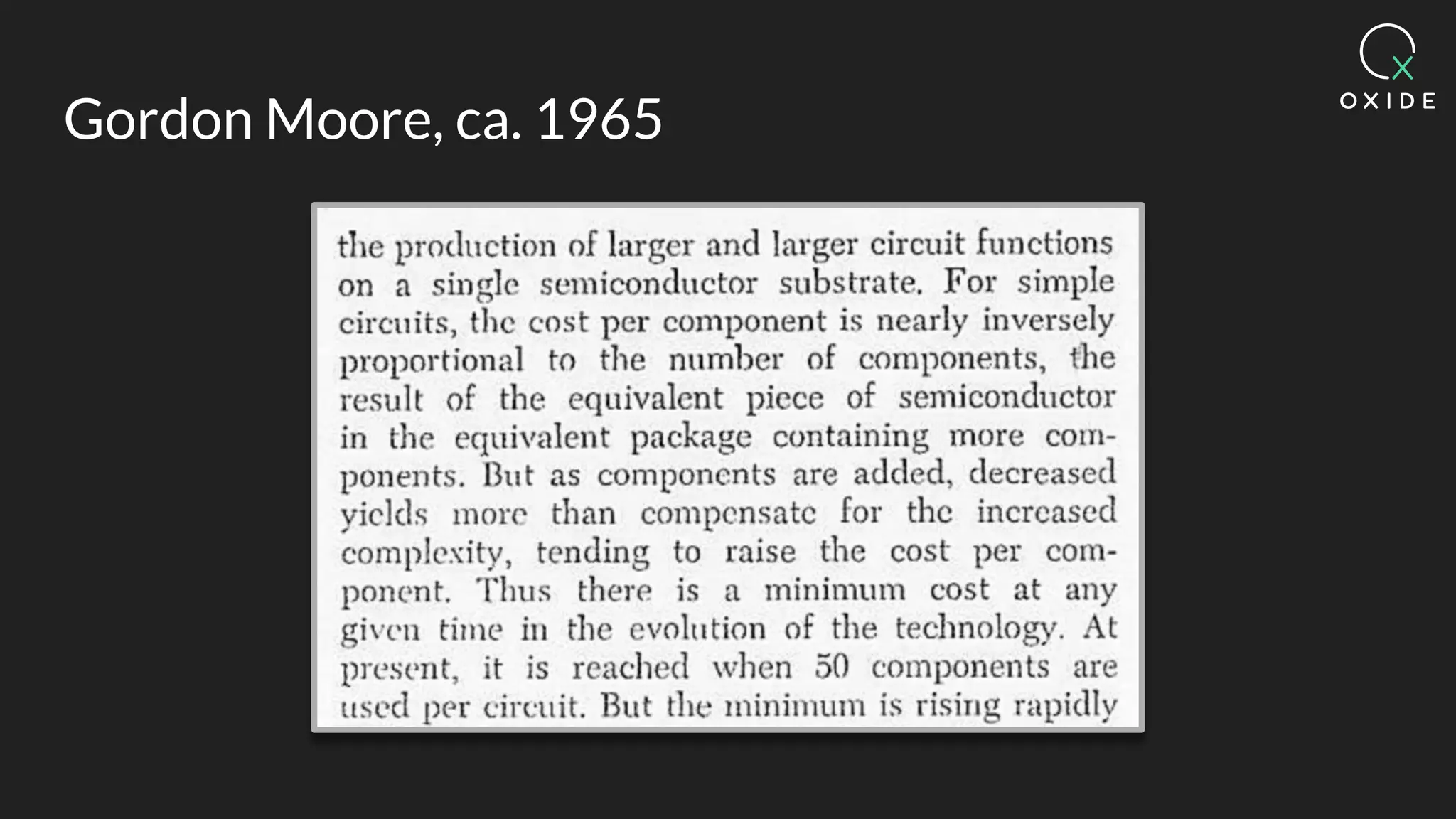 Gordon Moore, ca. 1965
 