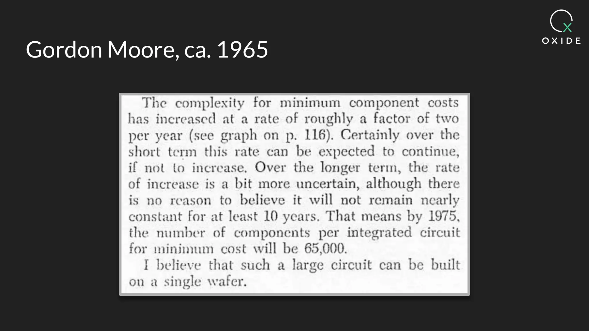 Gordon Moore, ca. 1965
 