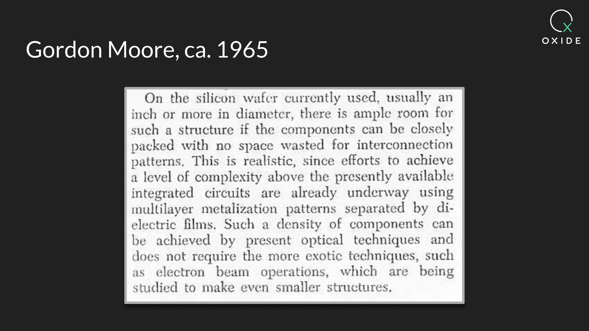 Gordon Moore, ca. 1965
 