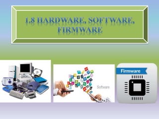Hardware, software y firmware