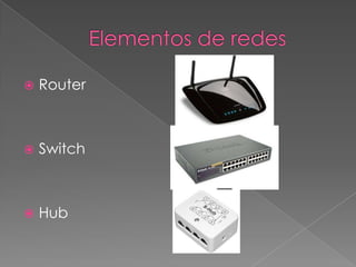 

Router



Switch



Hub

 