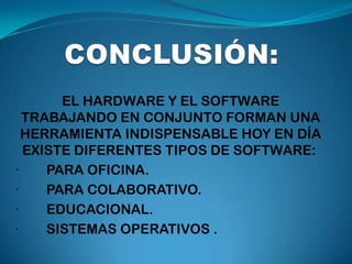 Hardware y software | PPTX