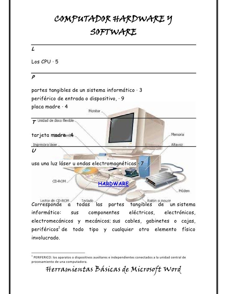 Hardware y software